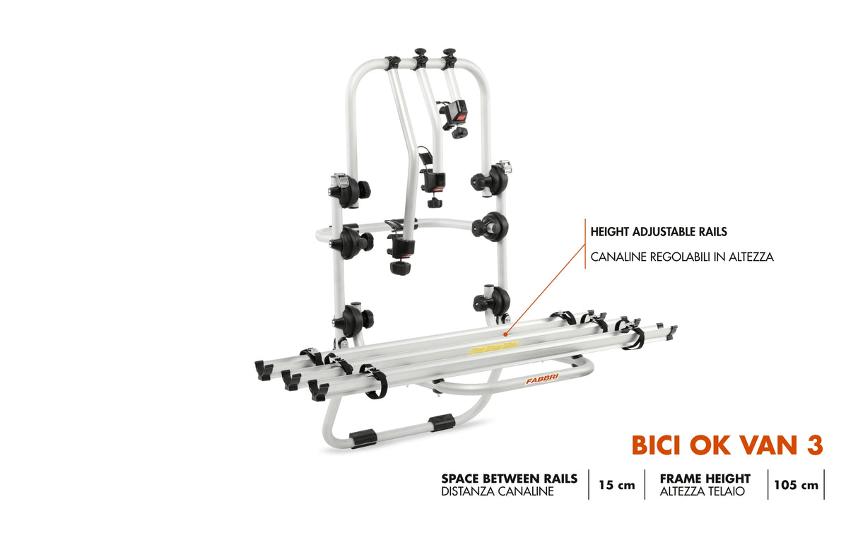 Fabbri Car Door Bike Rack BICI OK 3 VAN 6201811