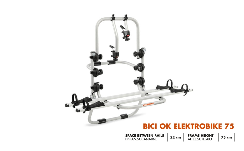 Fabbri BICI OK ELEKTROBIKE MAXI 90 - Portabici per E-BIKE Auto (2 Bici Elettriche) 6201827