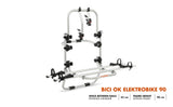 Fabbri BICI OK ELETTROBIKE MAXI 90 - Portabici per E-BIKE (2 Bici Elettriche) 6201828