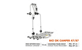 Fabbri BICI OK 3 CAMPER 47/87 - Heckfahrradträger für Wohnmobile (3 Fahrräder) 6201844
