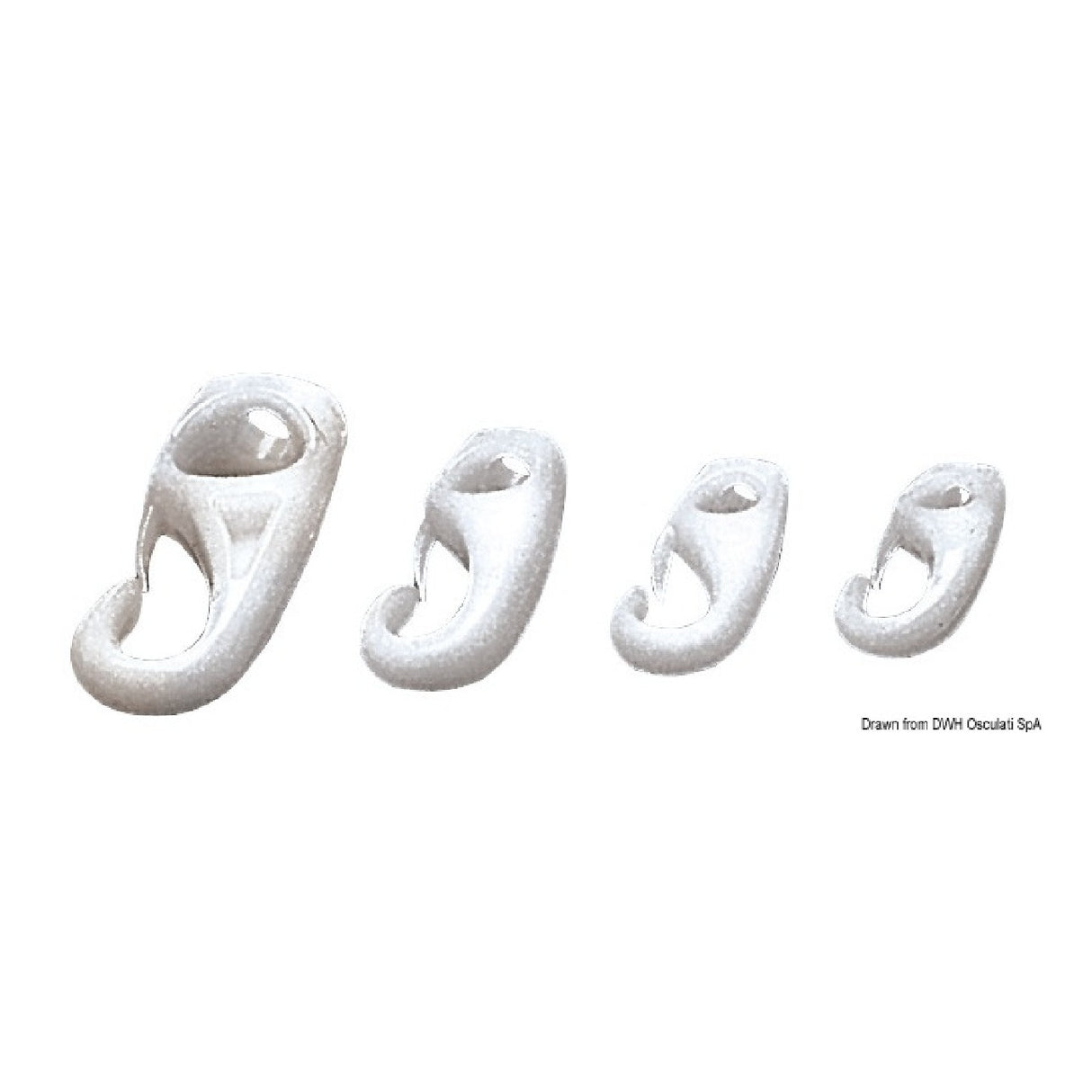 Osculati Special hook for knotted ntlon elastics 63.176.04