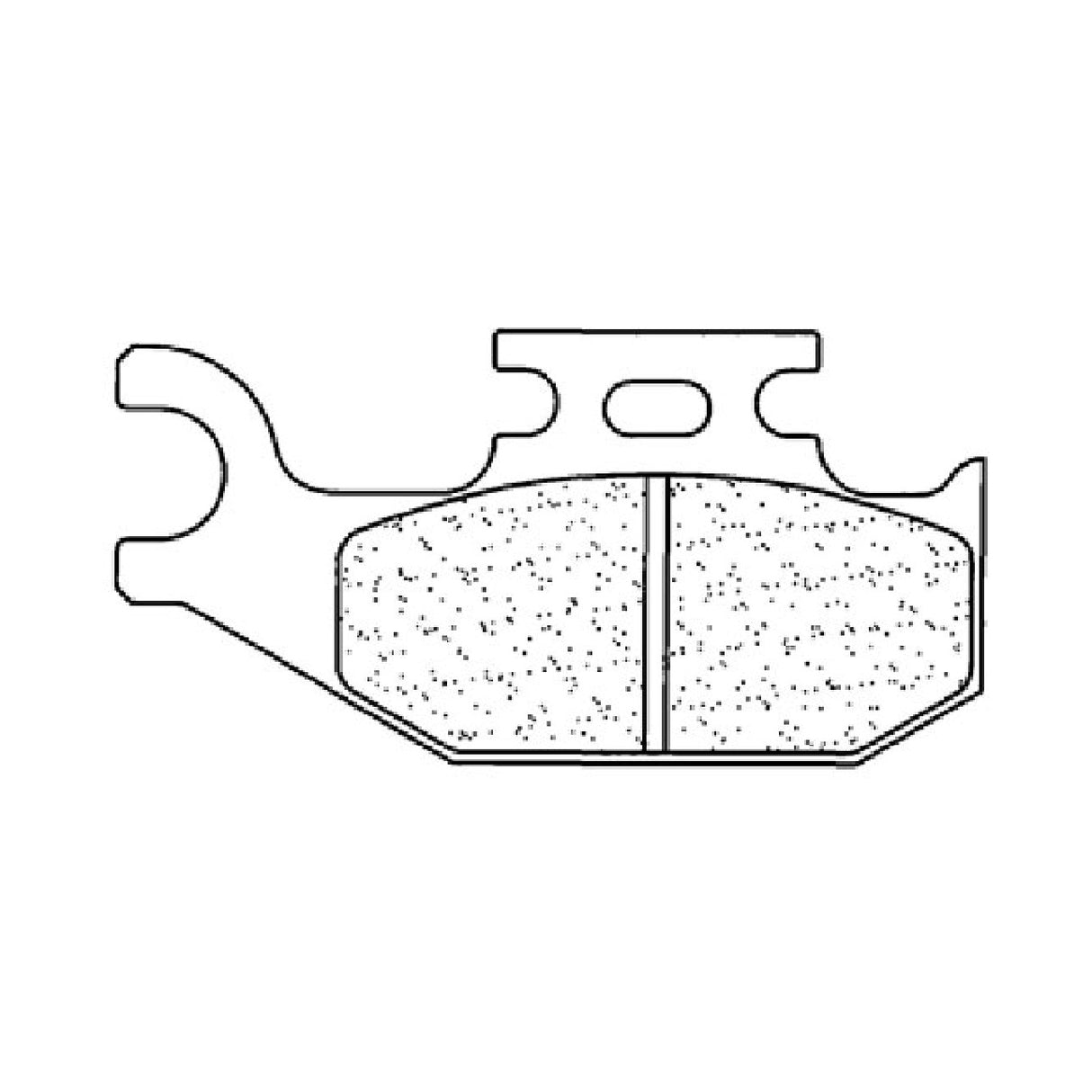 Cl Bremsen 1102X59 Hintere Bremsbeläge BOMBARDIER-CAN AM DS 250 CC 06/07