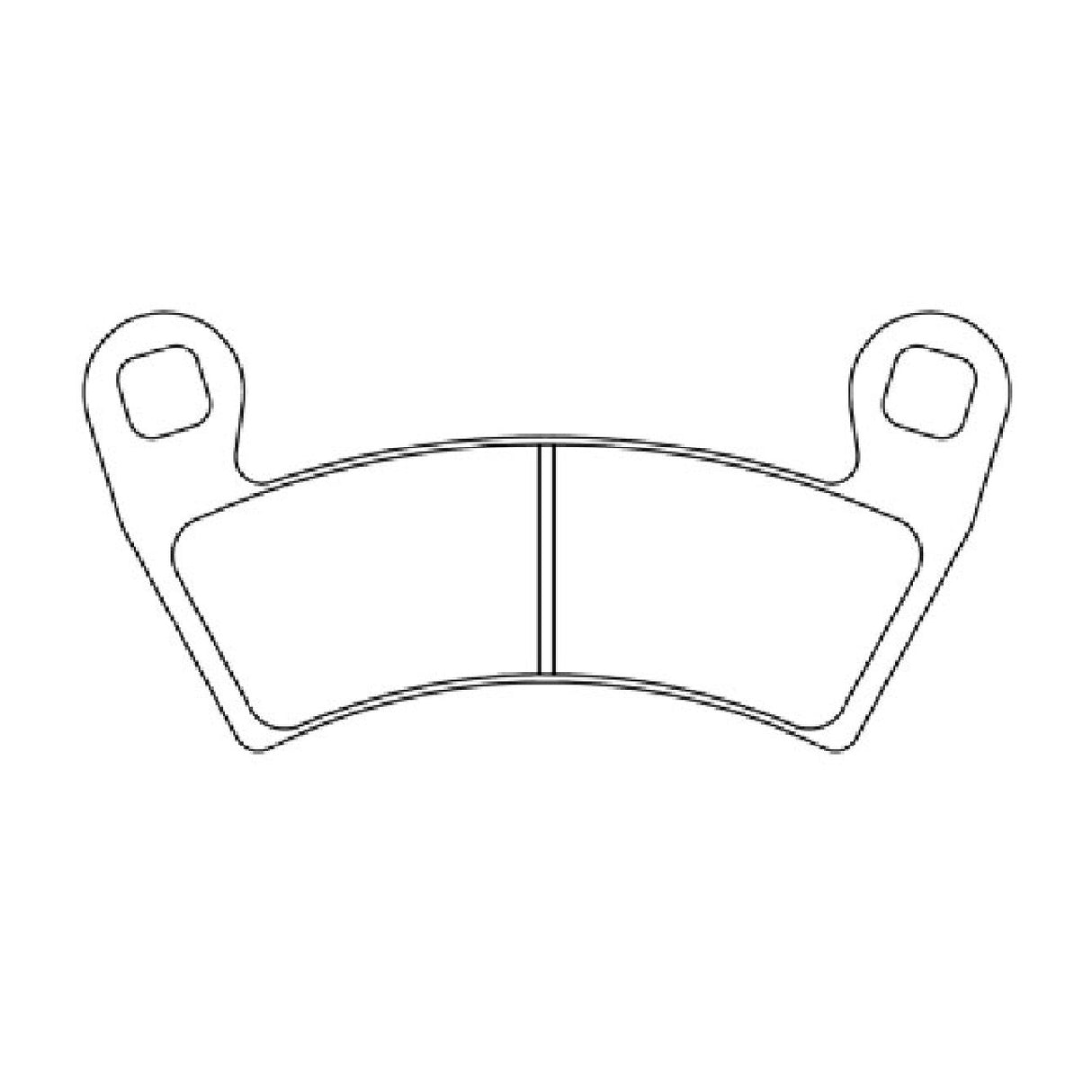 Cl Brakes 1229ATV1 Pastiglie Freno POLARIS MVRS 4X4 700 CC 08/13