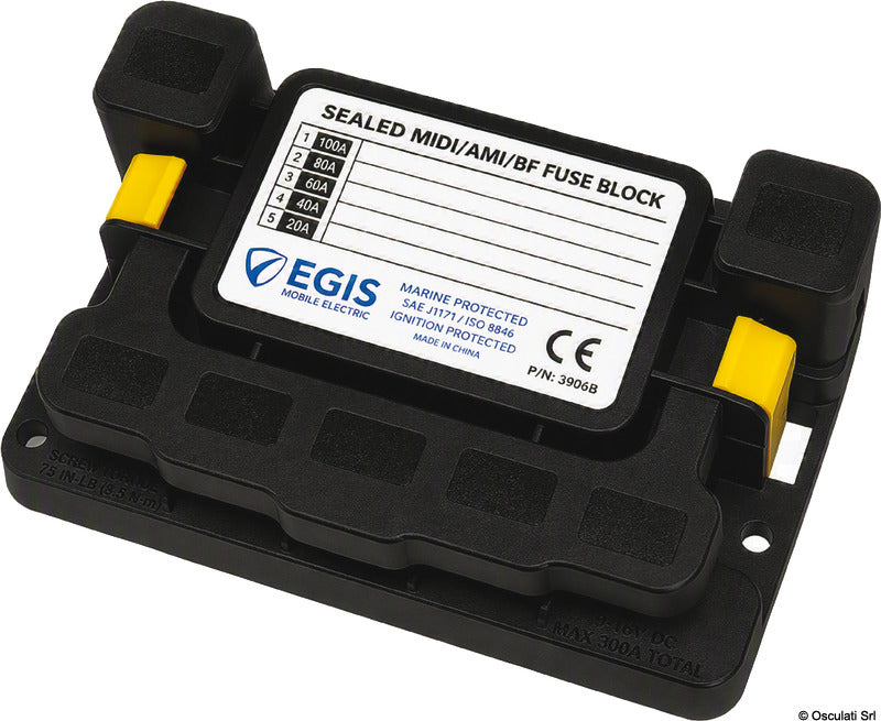 Egis Portafusibili MIDI Sigillati IP69 5 Slot M8/M6
