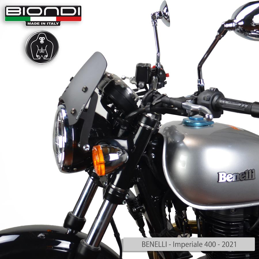 Biondi Cupolino Caffè Nero Satinato per Naked Retro - Kit Montaggio Incluso