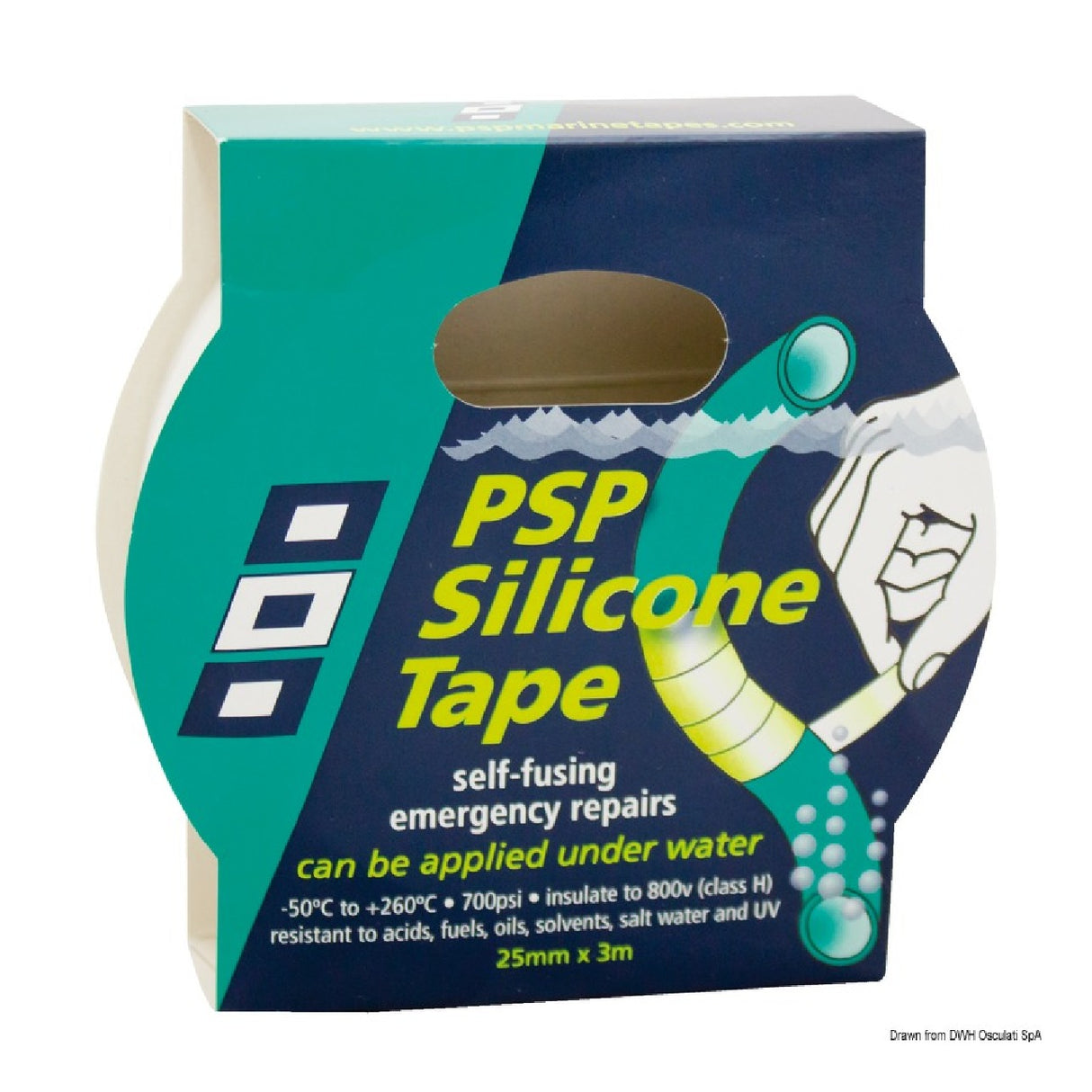 PSP Marine Tapes Cinta de silicona autoamalgamante