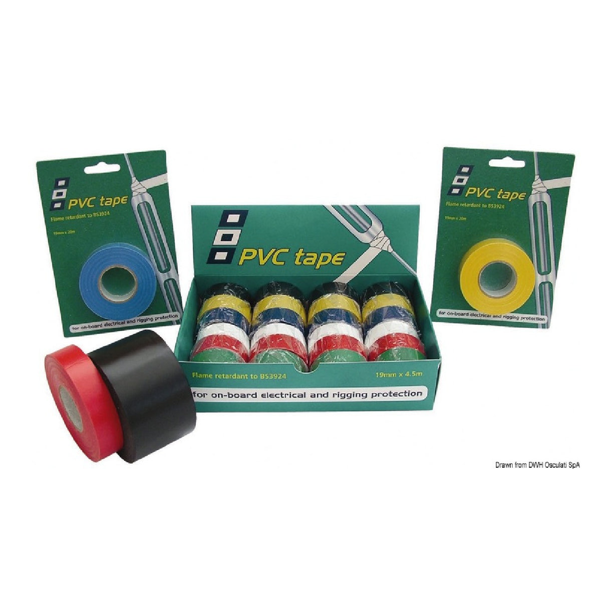 PSP Marine Tapes 19mm PVC Flammhemmendes Isolierband