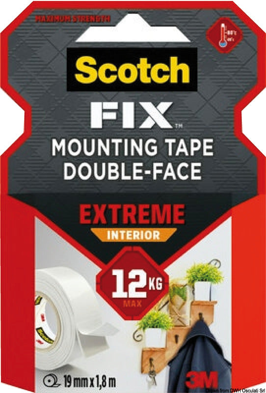 Cinta de montaje para interiores 3M 19 mm x 1,8 m