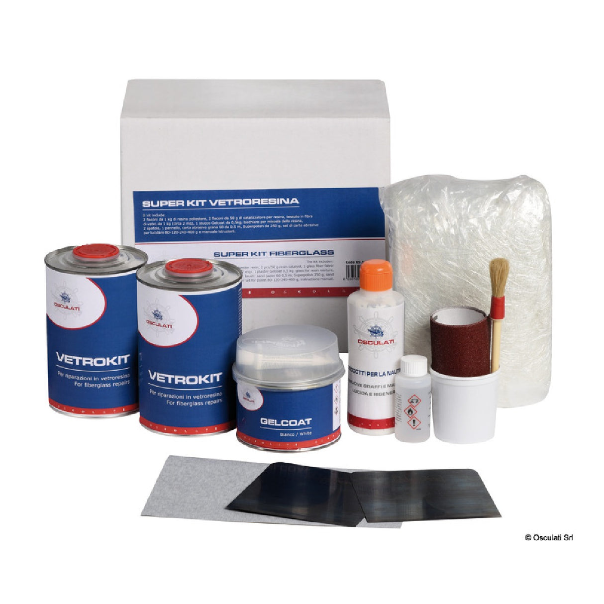 Osculati Súper kit de fibra de vidrio 65.520.07