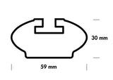 Fabbri Barre Portatutto Auto ALUVIVA 6 124 STANDARD ROOF 6503302