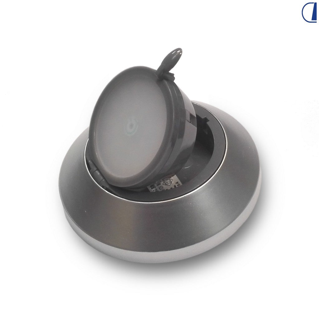 Spot LED girevole 360° e basculante 90° per camper e furgonati