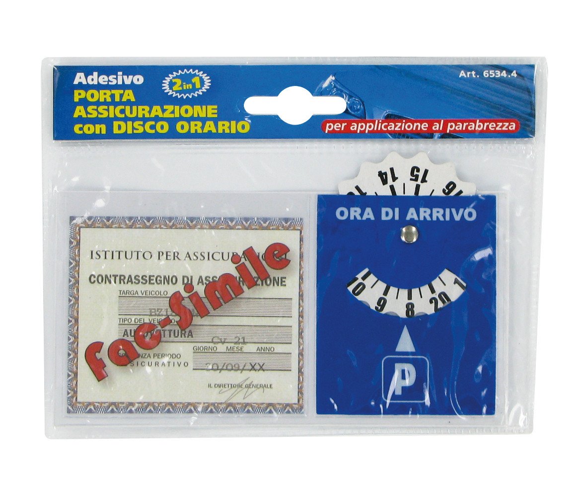 Lampa Porta certificato con disco orario in PVC 65344