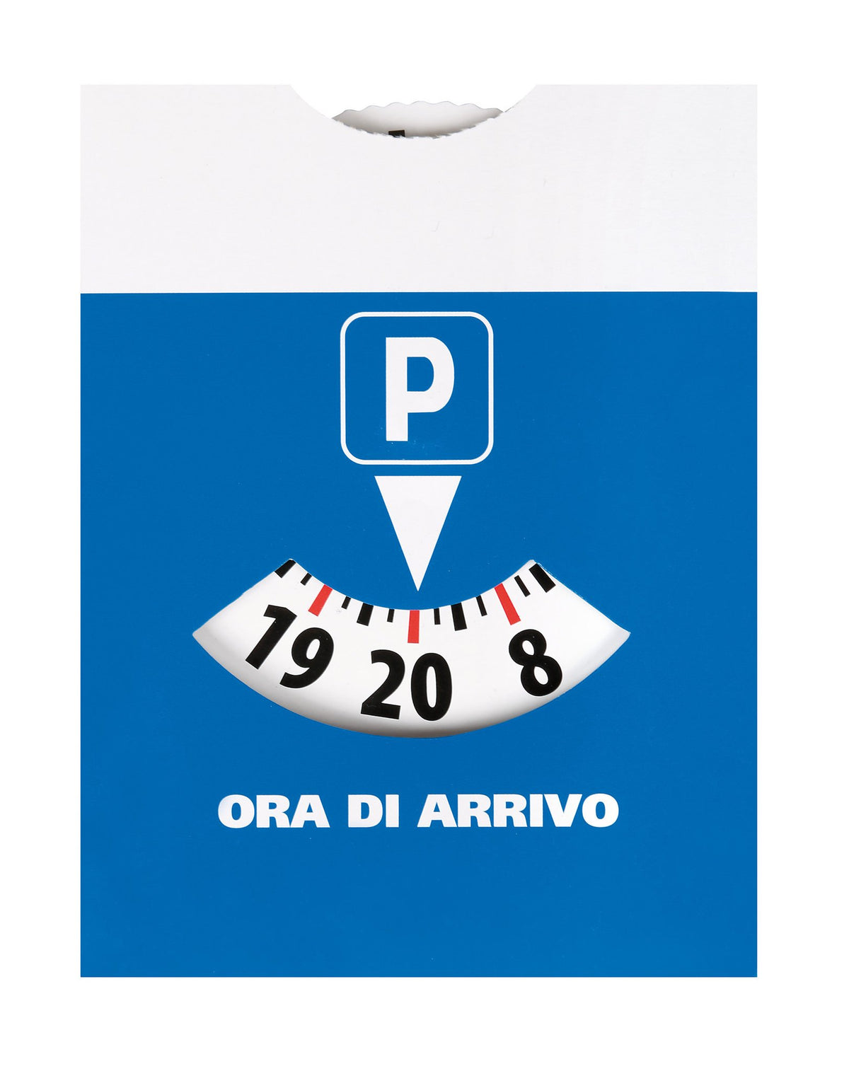 Lampa Disco orario europeo in cartoncino - 110x150 mm 65350