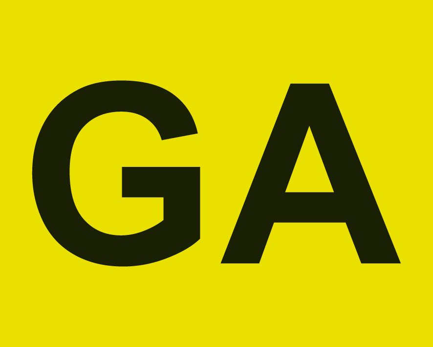 Contrassegno GA (Guida Accompagnata) - Anteriore
