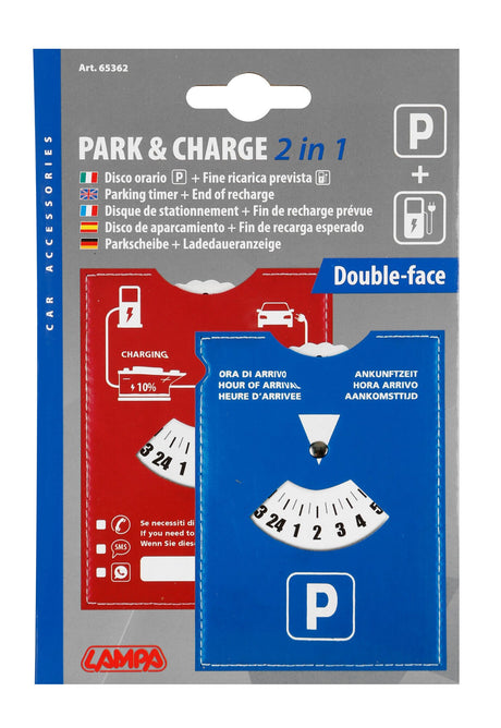 Lampa Park & Charge 2 in 1, Disco orario + Fine ricarica prevista 65362
