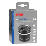 Lampa Posacenere a barattolo con luce a led 65467