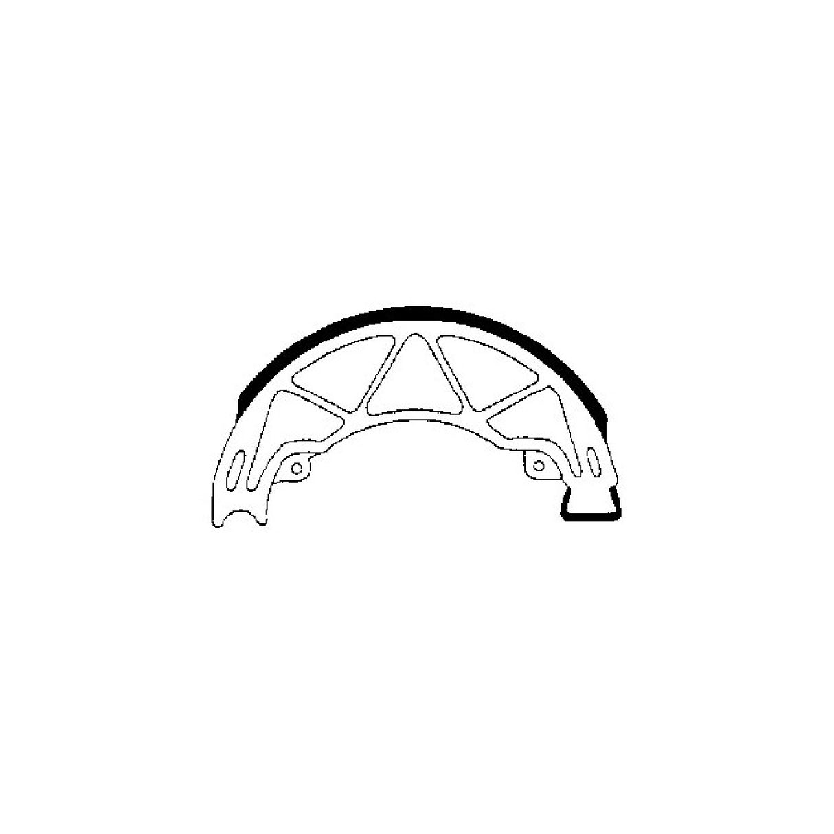 SBS Bremsbackenpaar APRILIA Moijto 2T Hiper2 (TF000/TFA00) 50 cm³ 04/08