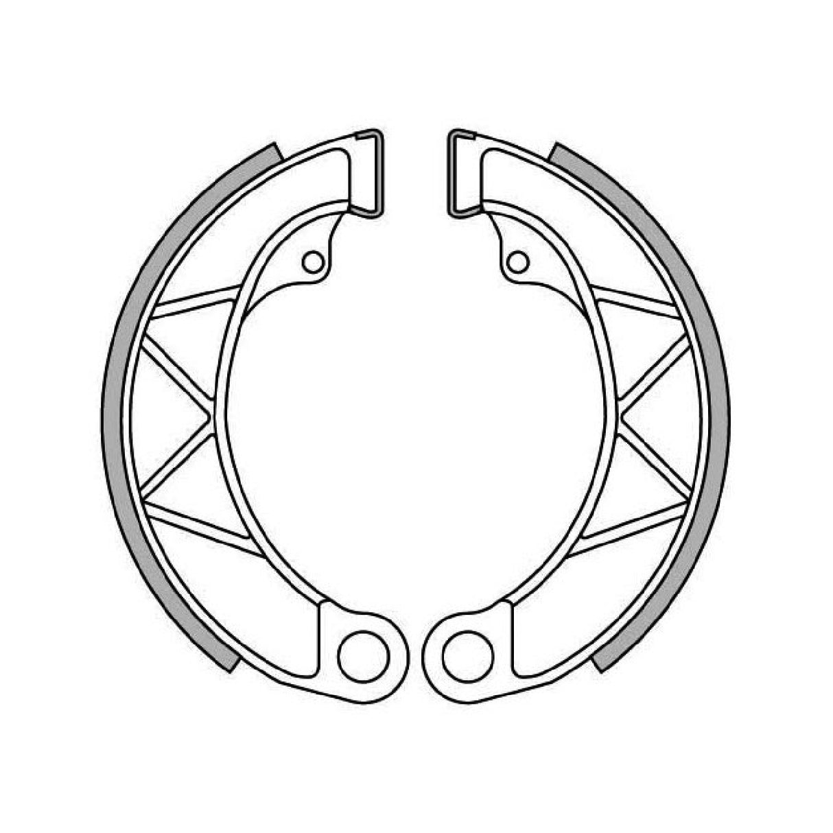 Newfren 655304 Coppia Ceppi freno INNOCENTI Lambretta LI (1a serie) 125 CC 58/59