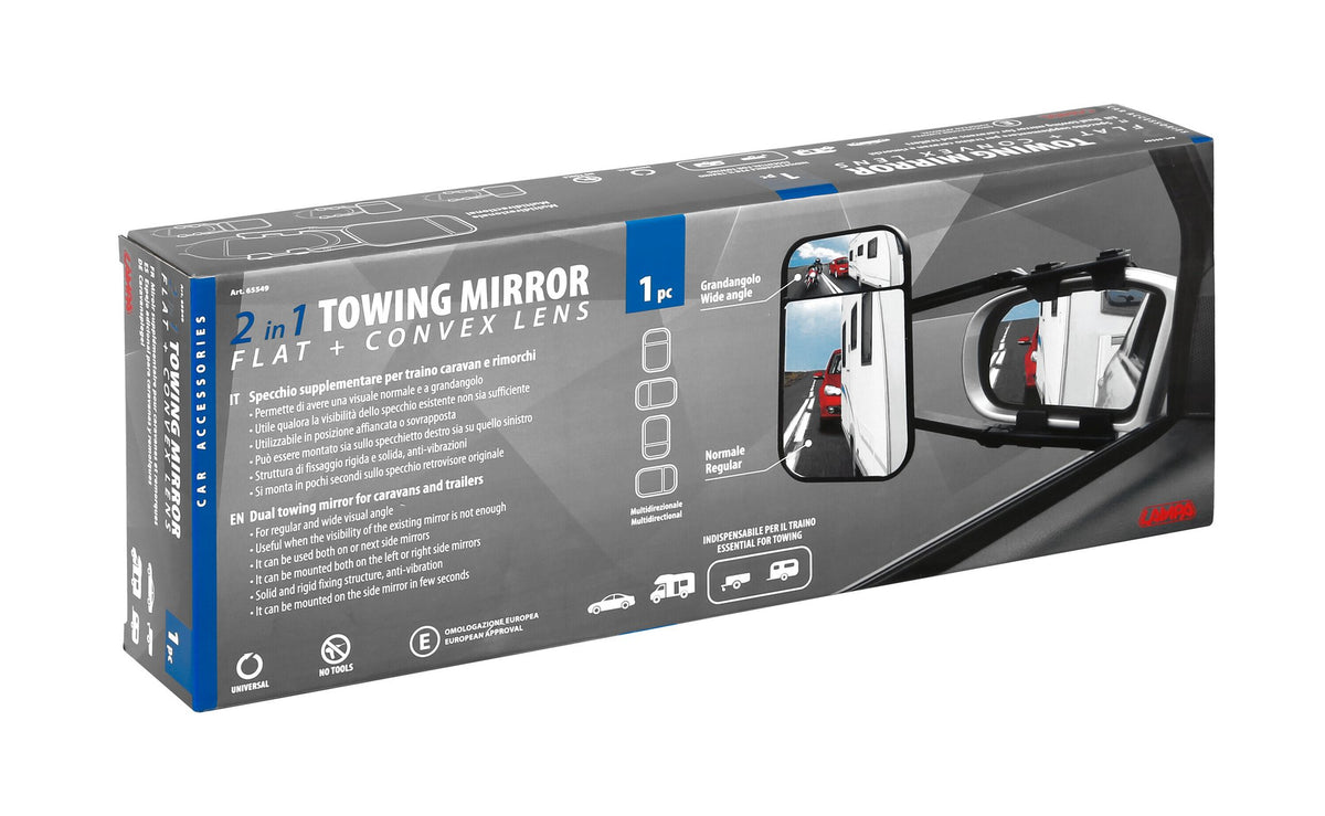 Lampa Specchio supplementare per traino caravan e rimorchi 65549