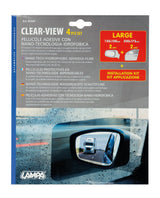 Clear-View, set 4 pellicole adesive con nano-tecnologia idrofobica L 150x100 mm 65569