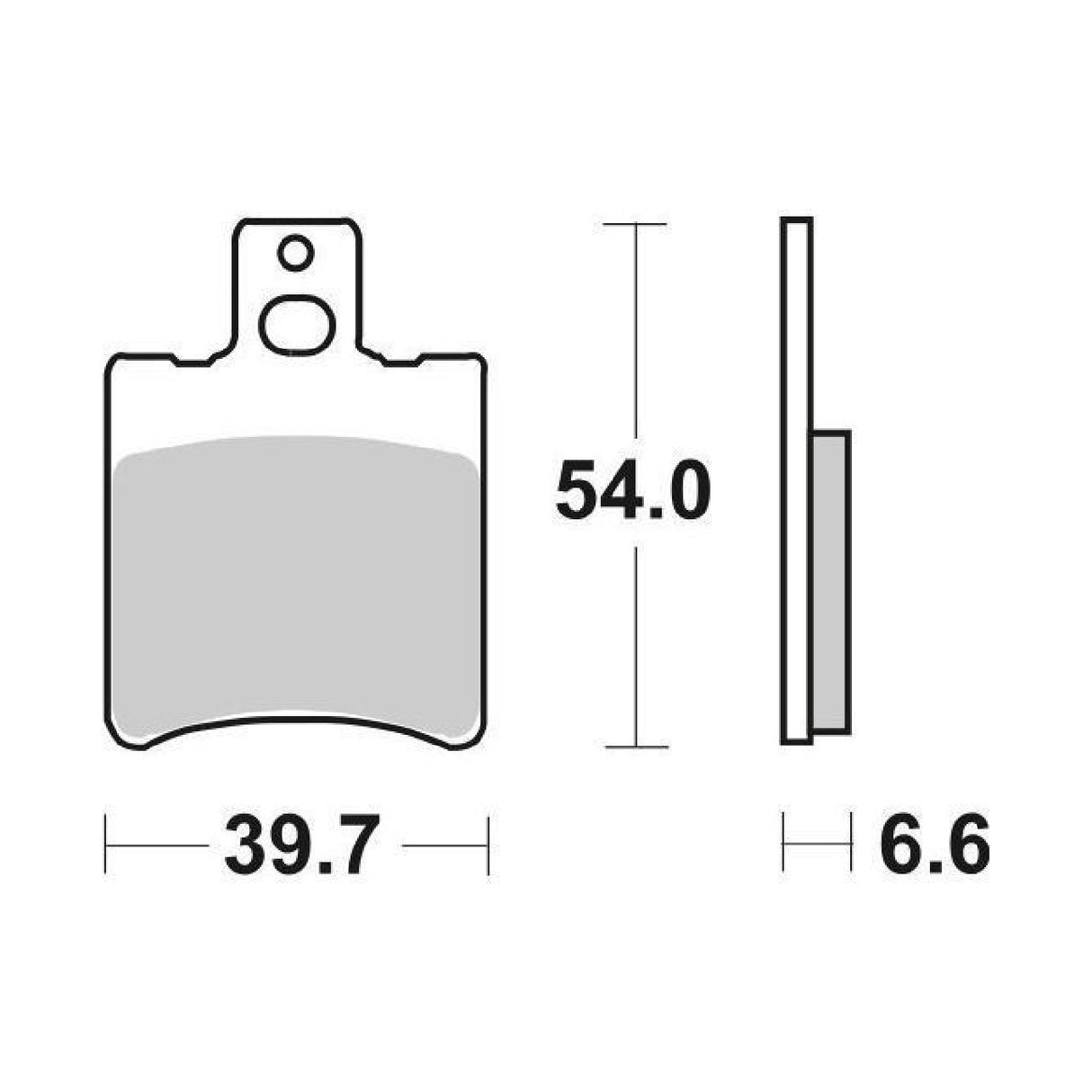 Pastillas de freno SBS 114HF APRILIA Amico LK/LX/GL TT 50 CC 92/98