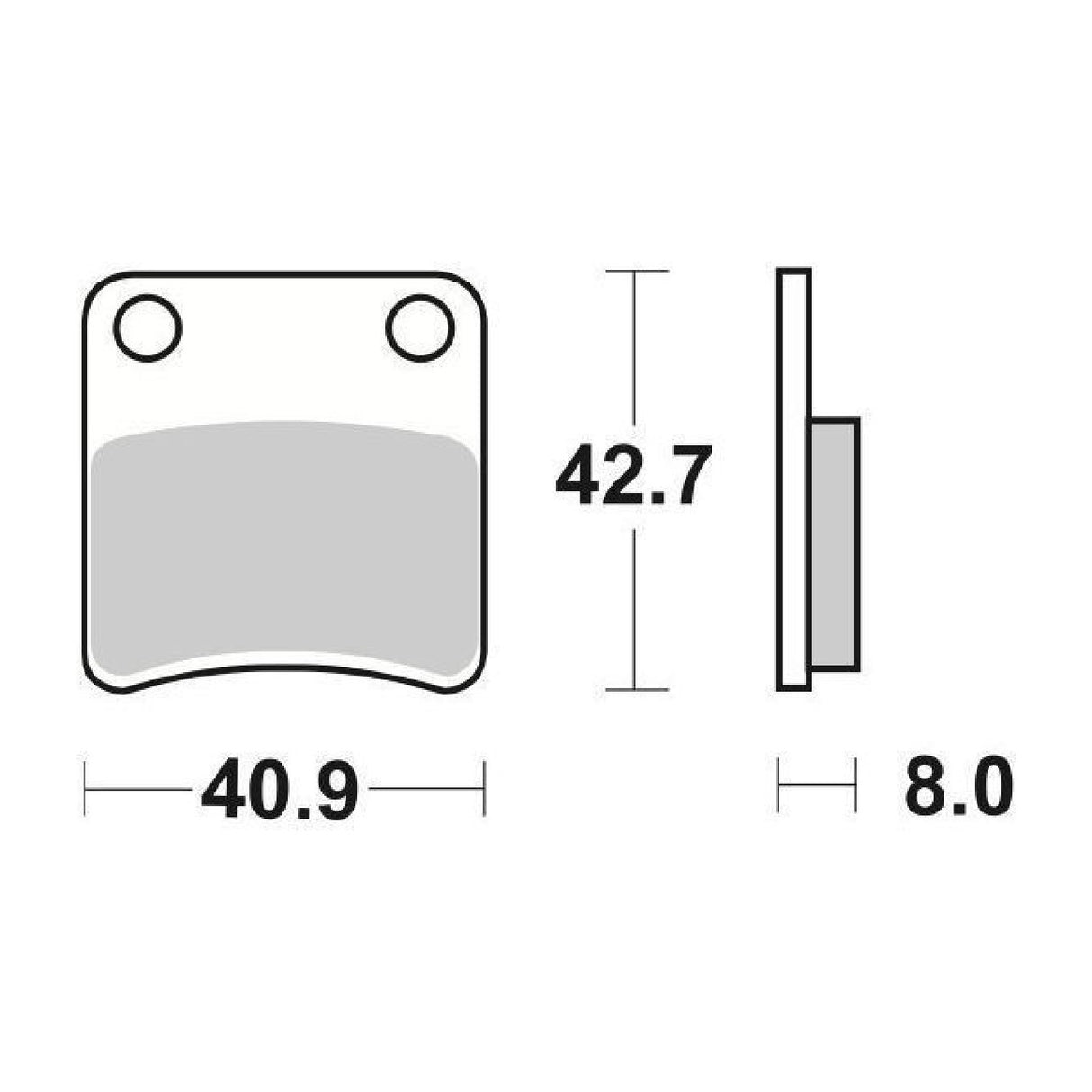 SBS 115HF Brake Pads APRILIA Mana / Mana GT 850 CC 07/16