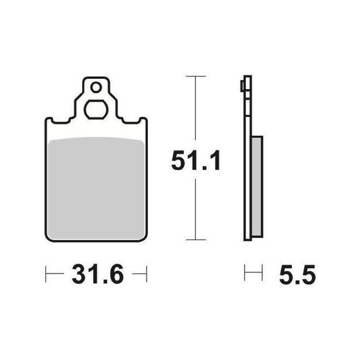 SBS 117HF Brake pads CAGIVA Prima 50 CC 93/&gt;