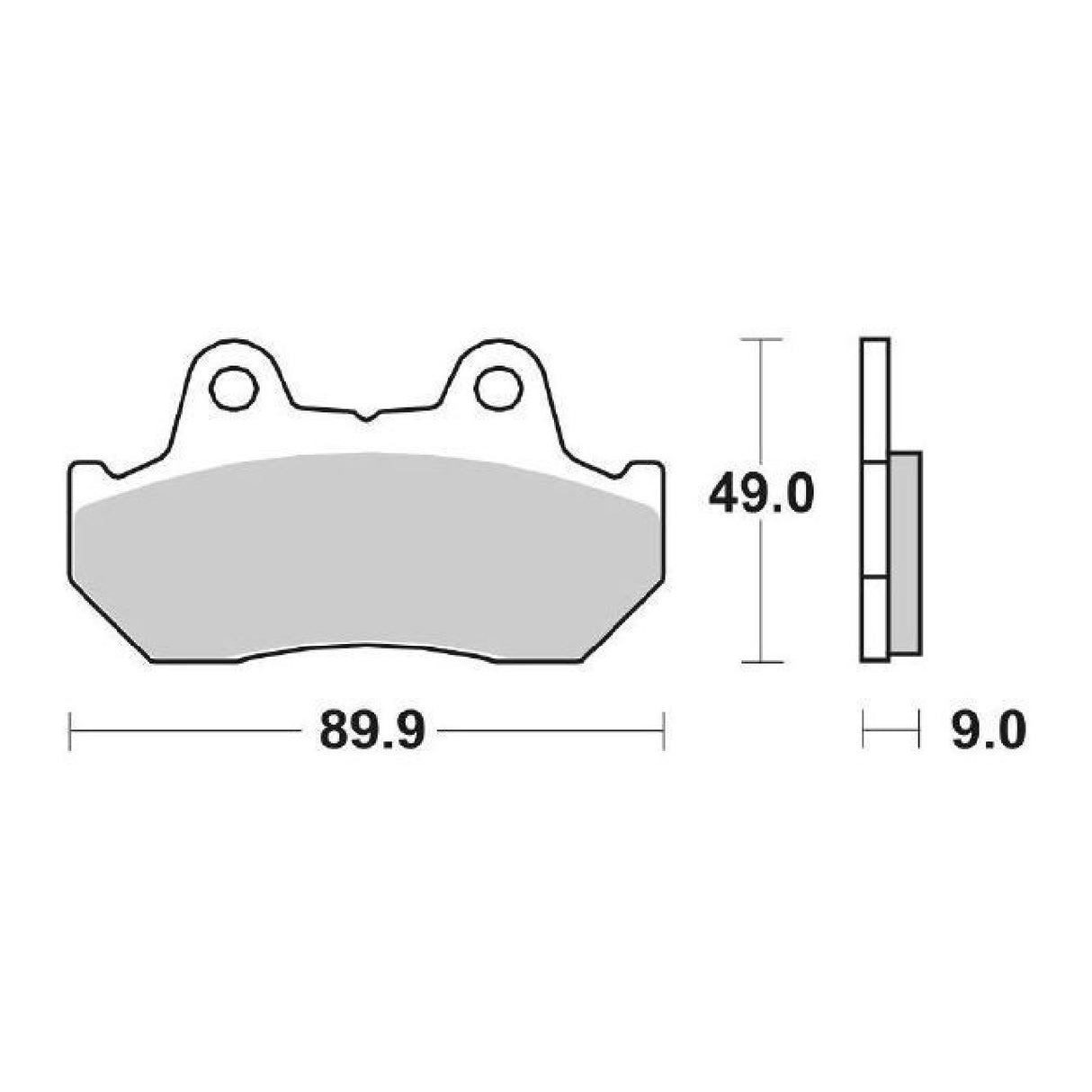 SBS 127HF Pastiglie freno HONDA CN Helix/Spazio (MF02) 250 CC 90/99