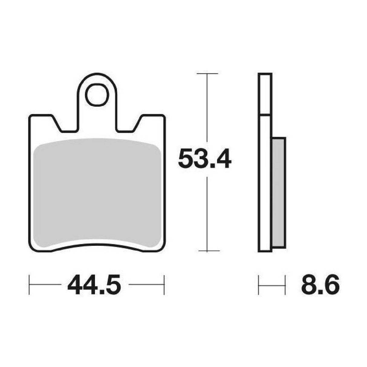 SBS 146HF Set 4 Pastiglie Freno DAELIM S3 SV Sport / Touring 125 CC 10/13