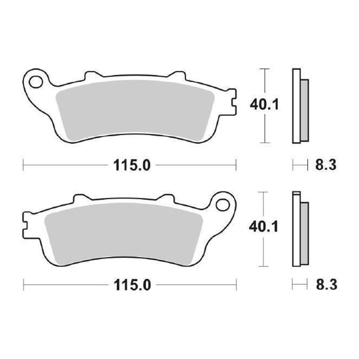 SBS 156HF Pastiglie freno HONDA NSS Jazz 250 CC 01/04