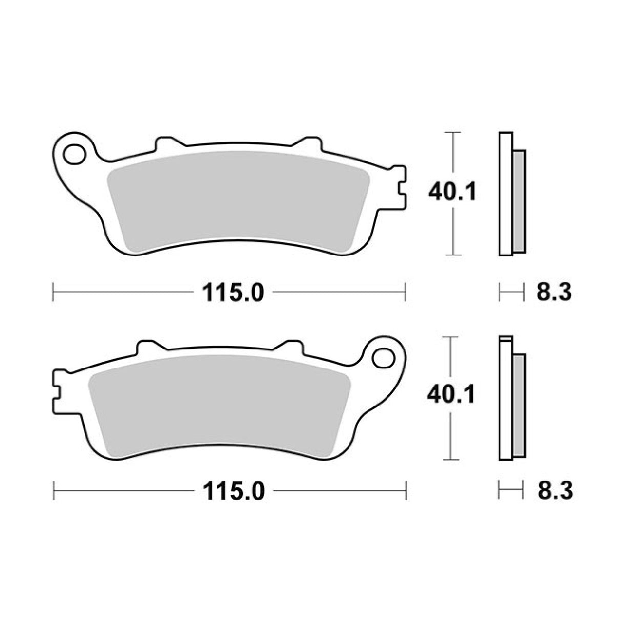 Pastillas de freno SBS 156HM HONDA NSS Jazz 250 CC 01/04
