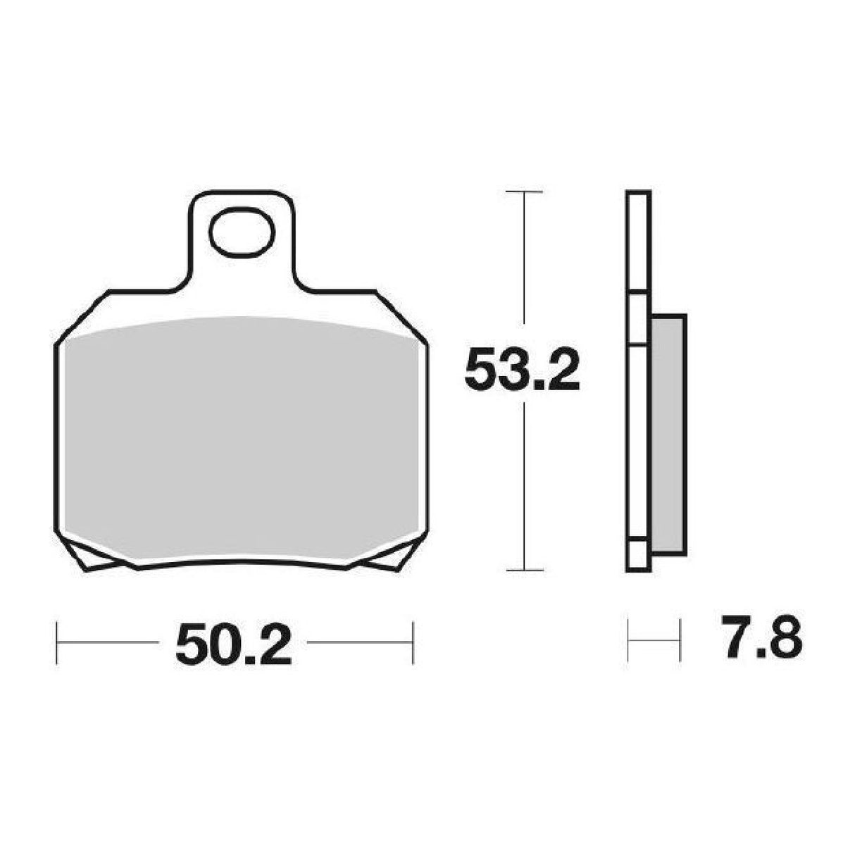 SBS 157HF Bremsbeläge ADIVA AD E2 (Piaggio) 250 cm³ 06/07