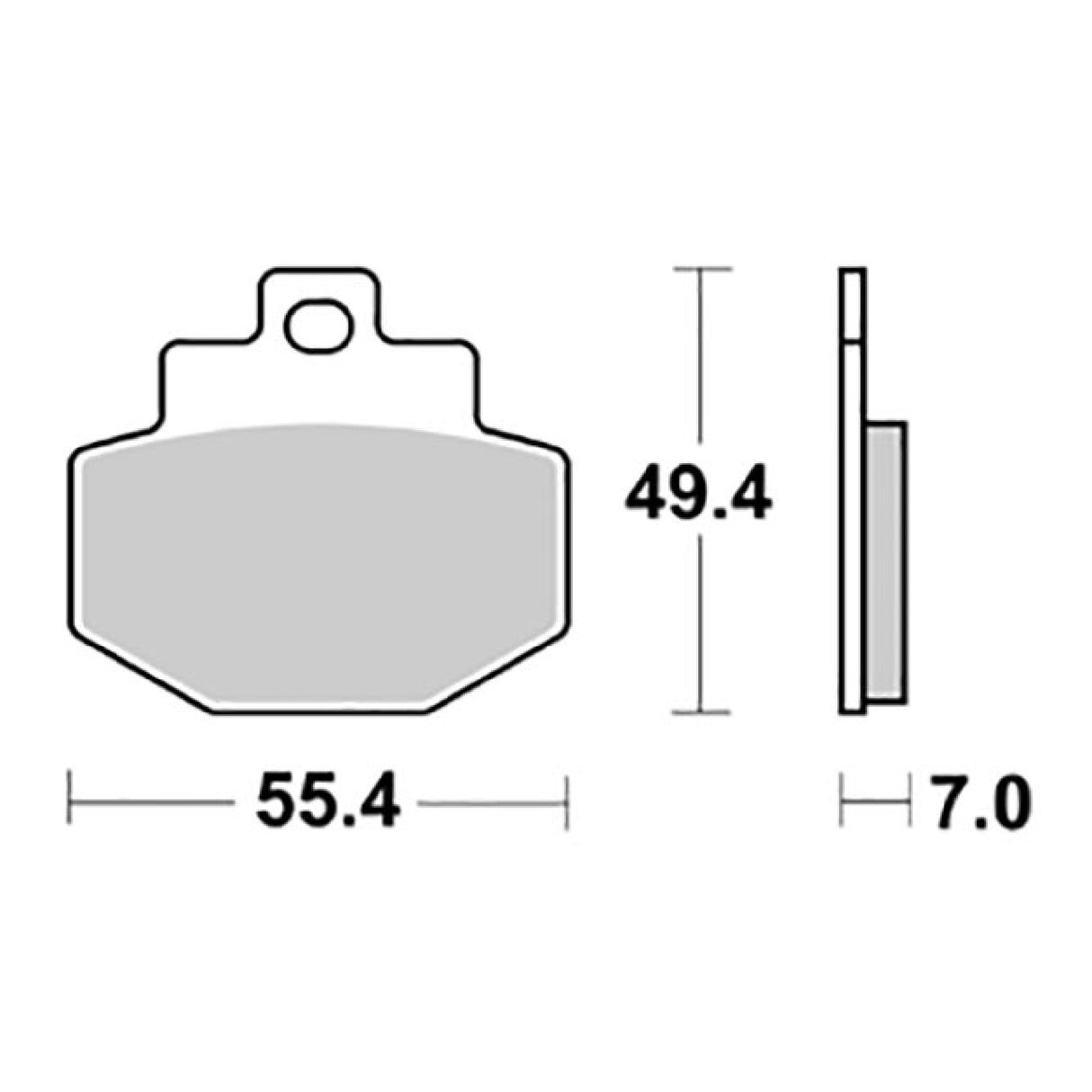 SBS 166HM Bremsbeläge für BENELLI Adiva 125 cm³ ab 01/04