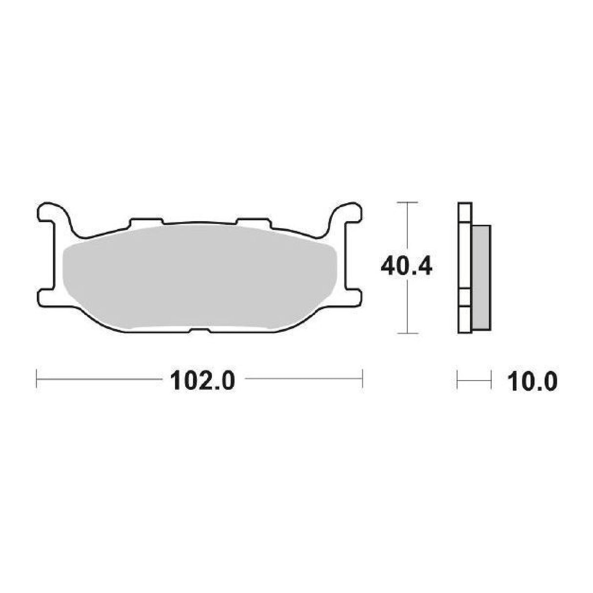 SBS 170HF Pastiglie freno YAMAHA YP Majesty (SH021/SH025/SH026) 400 CC 04