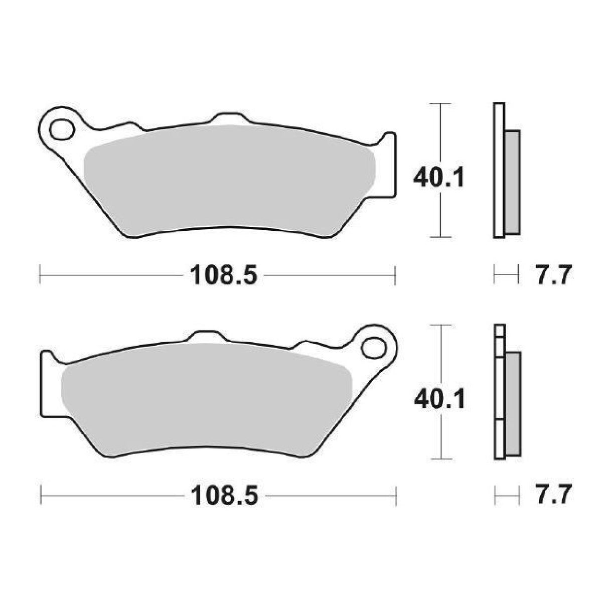 SBS 176CT Bremsbeläge BMW C1 125 cm³ 00/03