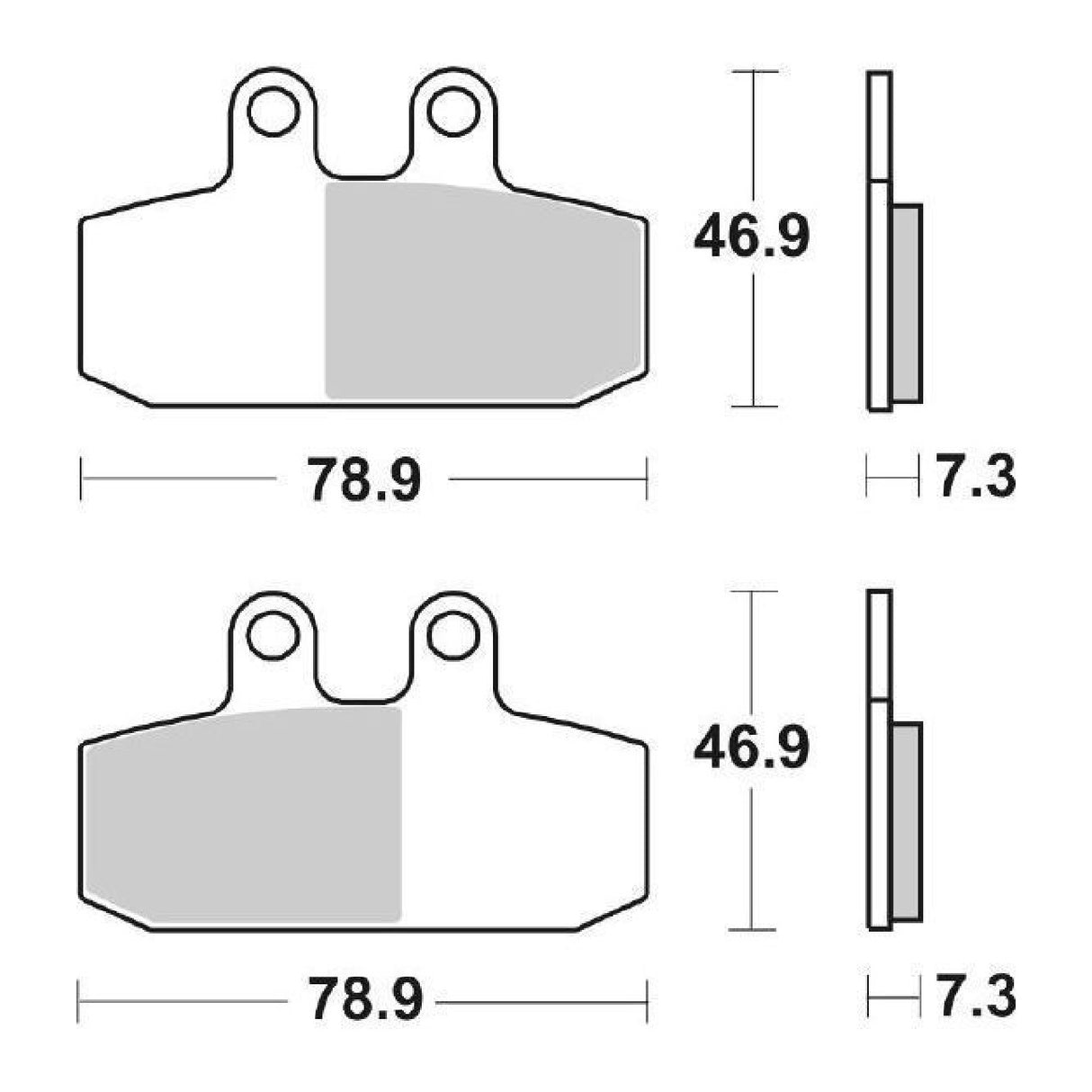 SBS 179CT Pastiglie freno APRILIA Atlantic 500 CC 01/04