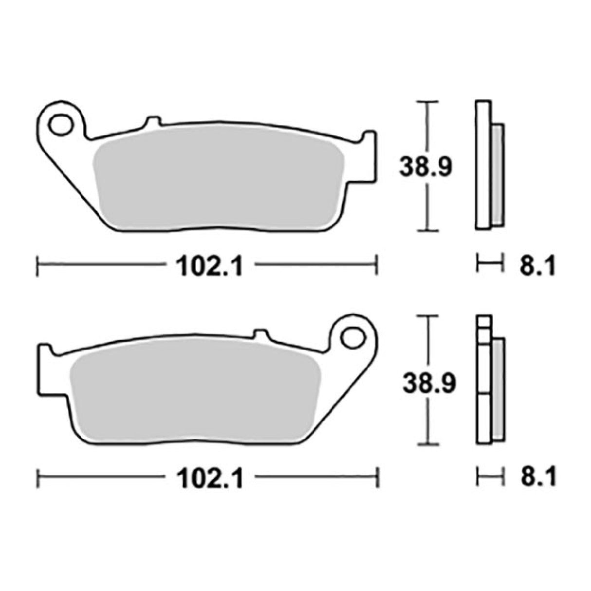 SBS 183HM Pastiglie freno DAELIM SQ S2 Freewing 125 CC 06