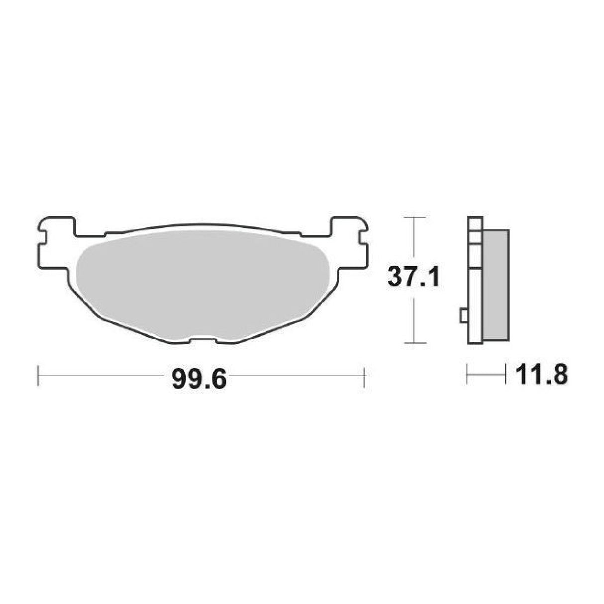 SBS 185MS Pastiglie freno YAMAHA YP Majesty (SH021/SH025/SH026) 400 CC 04/06