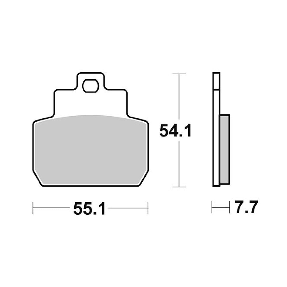 SBS 191HM Pastiglie freno PIAGGIO MP3 (M47300) 125 CC 07/08