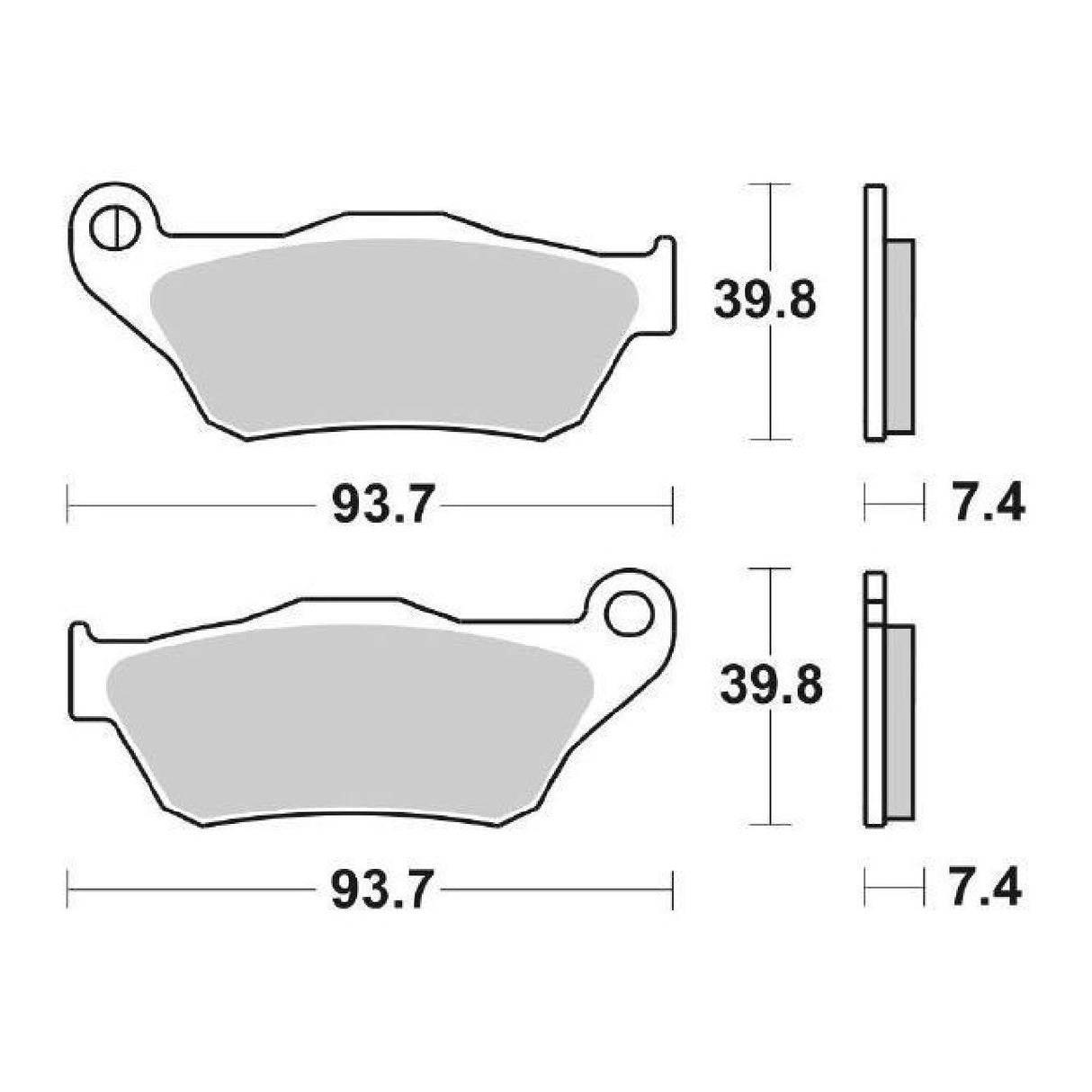 SBS 194MS Pastiglie freno YAMAHA YPR X Max (SE321/SE541/SG252) 125 CC 06/09