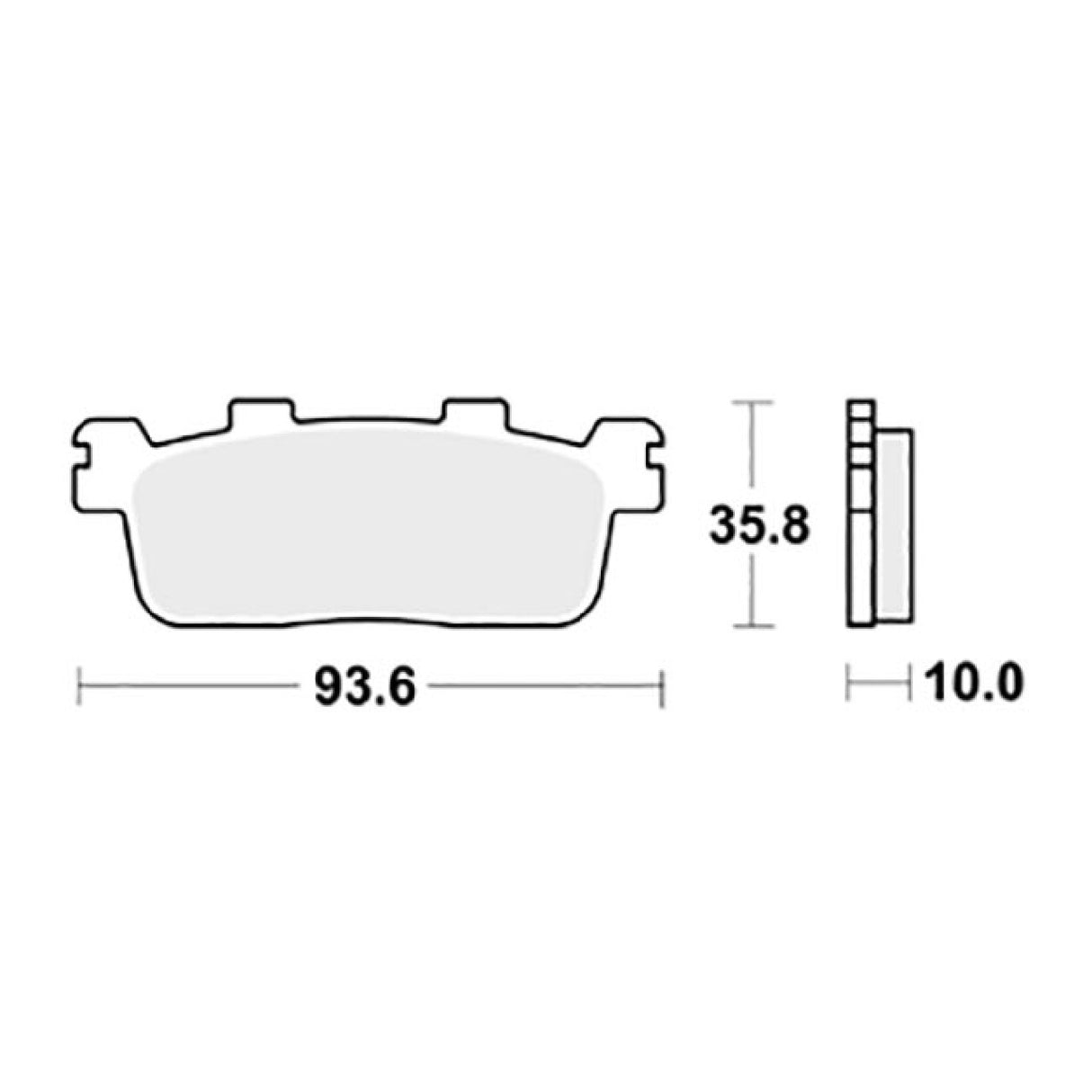 SBS 195HM Pastiglie freno KYMCO Downtown E4 (V21111) 125 CC 16/19