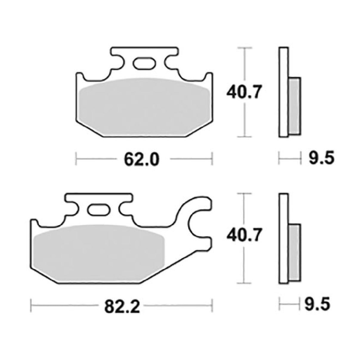 Pastillas de freno SBS 196HM SUZUKI UH Burgman 125 CC 07/13