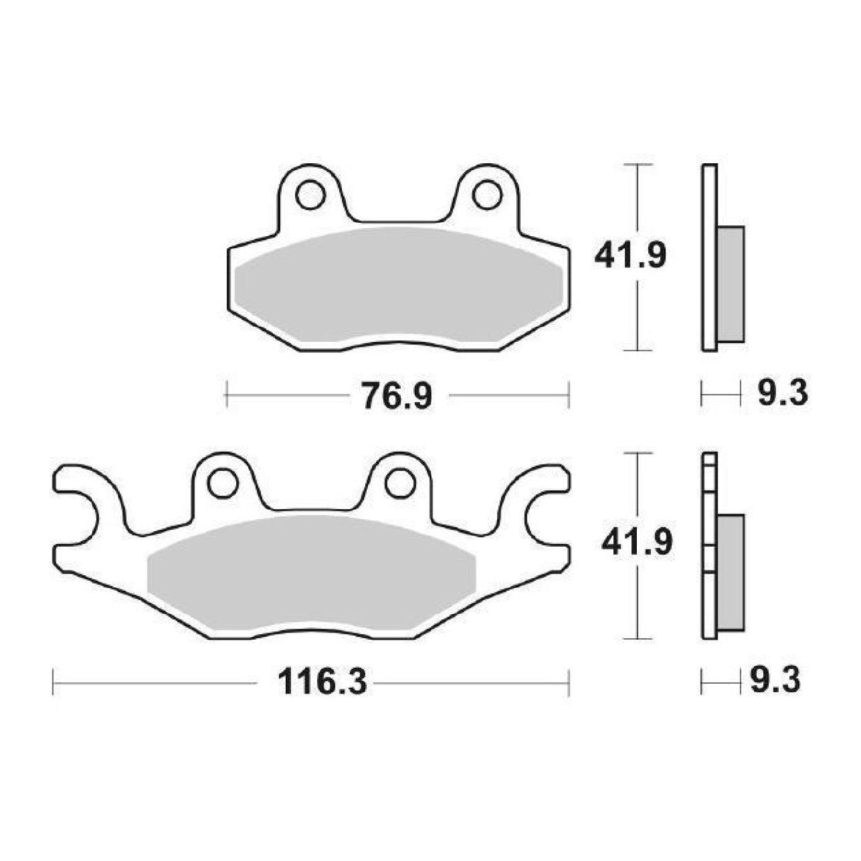 SBS 210CT Pastiglie freno TGB X Large 125 CC 11