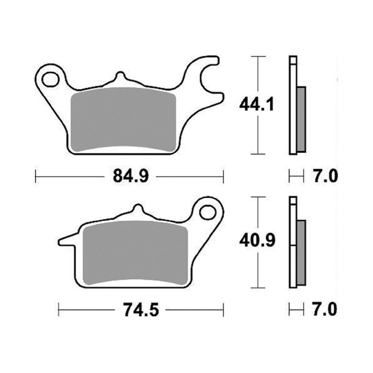 Pastillas de freno SBS 216CT HONDA NSC Vision MPD 4T R16 110 CC 17/19
