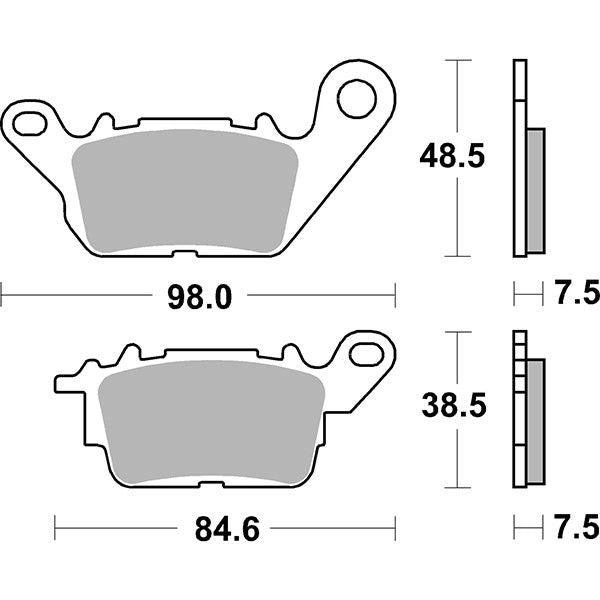 SBS 226HF Pastiglie freno YAMAHA N MAX GPDA (SE931) 125 CC 15/17