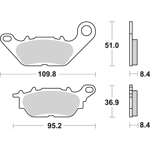 Pastillas de freno SBS 227HF YAMAHA MWS Tricity 125 CC 17/19