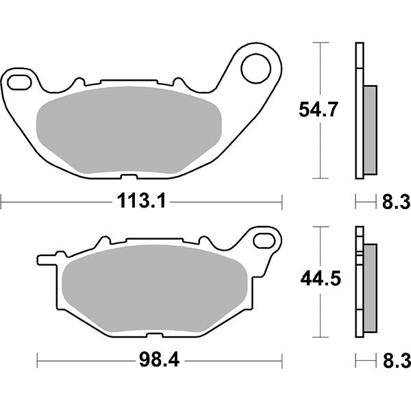 SBS 229HF Pastiglie freno YAMAHA YPR X MAX ABS (SEE61) 125 CC 18/20