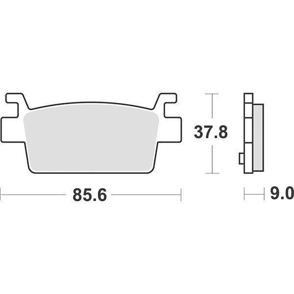 Sbs Pastiglie Freno 238Hf KYMCO 550 AK IE E5 ABS 2021-2022