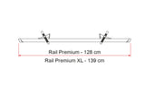 Fiamma 98656-993 Premium Deep Black Rail Channel