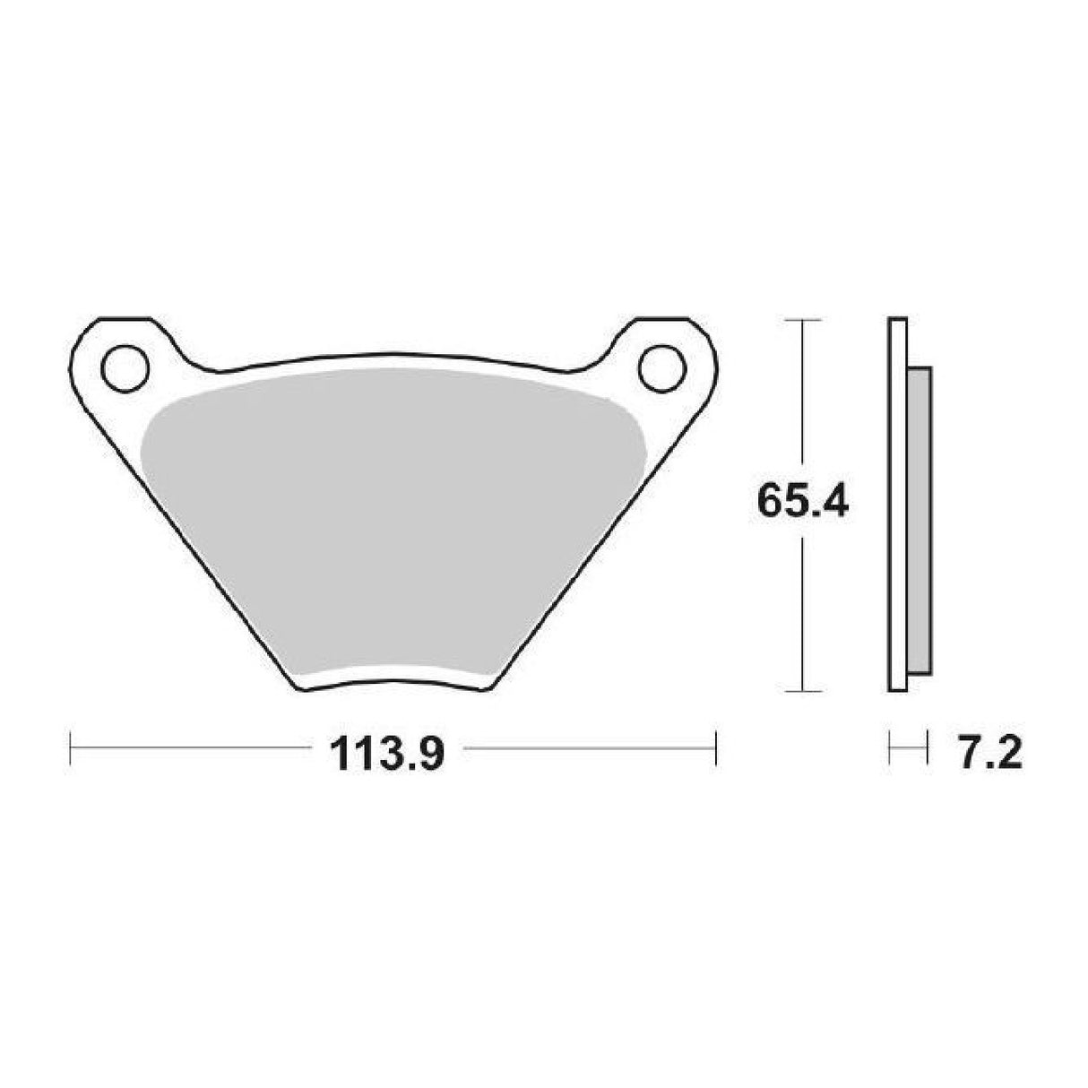 SBS 513HF Pastiglie freno HARLEY DAVIDSON XLCH 1000 CC 73